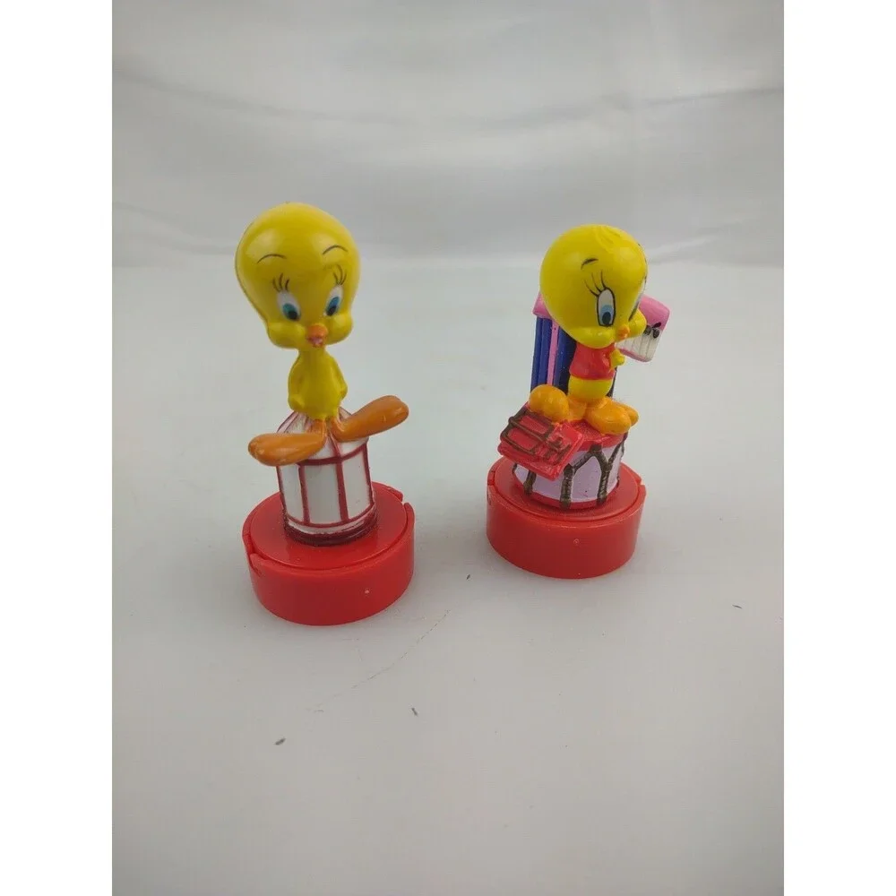 Lot of 2 Tweety Bird Looney Tunes Cartoon Rubber Stamps Vintage